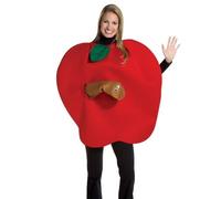 Disfraz De Adulto De Manzana Con Gusano Talla Estándar