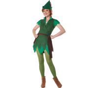 Disfraz De Adulto De Peter Pan California Costumes Verde Talla Large