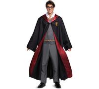 Disguise Men's Harry Potter Deluxe Adult Costume, Black & Red, XXL (50-52)