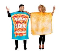 Disfraz De Adulto Pareja De Frijoles Y Tostadas Talla Única