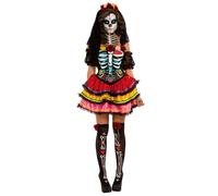 Rubie 's oficial - Día de los muertos, Senorita Esqueleto Halloween, disfraz para adultos - tamaño mediano