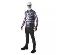 Disfraz De Adulto Skull Trooper De Fortnite Con Capucha - Pequeño