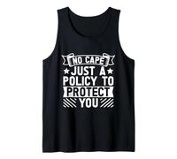 Disfraz De Agente De Seguros Policy To Protect Seguro De Camiseta sin Mangas