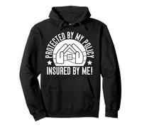 Disfraz De Agente De Seguros Protected By My Policy Seguro Sudadera con Capucha
