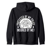 Disfraz De Agente De Seguros Protected By My Policy Seguro Sudadera con Capucha