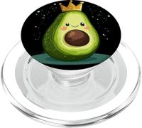 Disfraz de aguacate real con encanto coronado PopSockets PopGrip para MagSafe
