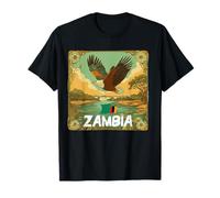 Disfraz de águila de pez Africano con Aspecto de Bandera de Zambia Camiseta