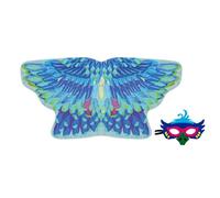 Disfraz de Águila para Niños - Conjunto de Disfraz Cómodo para Jugar - Capa de Alas de Pájaro con Máscara para Carnaval - para Niños en Halloween, Cumpleaños, Carnaval, Escolares, Mascaradas y