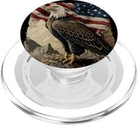 Disfraz de águila simbólica con Colores de América PopSockets PopGrip para MagSafe