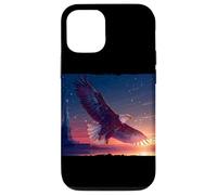 Disfraz de águila simbólica con Estatua y Puesta de Sol Carcasa para iPhone 12/12 Pro