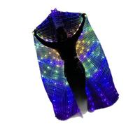 Disfraz de alas de ángel con luz LED para danza del vientre, hadas con palo, ropa de Halloween, mariposa y ala de mariposa