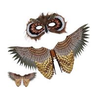 Disfraz de alas de pájaro para niños - Eagle Cape, Fancy Rep | Disfraz de animal salvaje simulado para espectáculos de vacaciones, obras de teatro con motivos naturales, criatura forestal