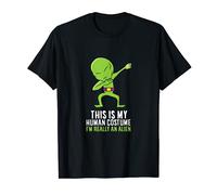 Disfraz de Alien This Is My Human Costume Soy Really An Alien Camiseta
