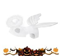 Disfraz de ángel para perros, disfraz de alas para mascotas, ropa para Halloween, alas de hadas, perros, alas de hadas, juego de disfraz de Halloween, cómodo disfraz de alas para mascotas para perros