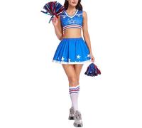 Disfraz de animadora para niñas, cómodo, transpirable, elástico, colorido, animadora para adultos y secundaria, para esposa, hija, novia, niña, adolescente, joven