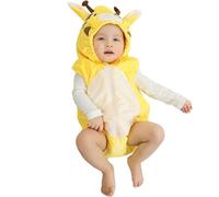 Disfraz de animal unisex para bebé, mono de franela con capucha, invierno y otoño, mono de cosplay, diseño de oso, cómodo y suave, con orejas y cola.