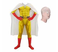 Disfraz de Anime Saitama para cosplay, juego completo, disfraz de Halloween, cosplay, juego completo con capa