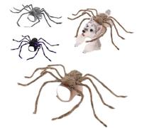 Disfraz de araña gigante de Halloween para mascotas, decoración de fiesta de Halloween, ropa divertida para perros, disfraces de perros pequeños, gatos de Halloween, 3D, para cachorros medianos