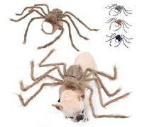 Disfraz de araña gigante para Halloween, decoración de fiesta de Halloween, suministros de araña para perro, disfraces divertidos, ropa de cosplay