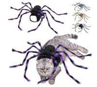 Disfraz de araña gigante para Halloween, decoración de fiesta de Halloween, suministros de araña para perro, cosplay, disfraces divertidos