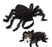 Disfraz de araña para perros - Traje de cosplay para mascotas peludas, diseño ligero y ajustable, traje realista de Halloween para perro | Tela cómoda y duradera ideal para truco o trato, y festivales