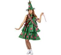 Disfraz de árbol de Navidad mujer talla única