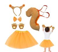 Disfraz de ardilla - Disfraz de ardilla | Disfraces de diadema con pajarita animal de peluche, cosplay realistas para carnaval, escuela de teatro, eventos teatrales, servicios