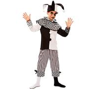 Disfraz de Arlequín Blanco y Negro para niño