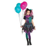 Disfraz de Arlequín Embrujado de Halloween Contiene Puños con Cuello Diadema y Medias de 6 a 8 años