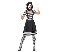 Disfraz De Artista De Mime Para Mujer Adulto Grande