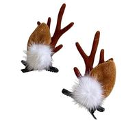 Disfraz De Astas Ciervo, Pinzas Para El Pelo Reno, Diadema Navideña, Tocado Pequeñas Navideñas Con Decoración Setas Frutos Rojos, Elfo, Horquillas