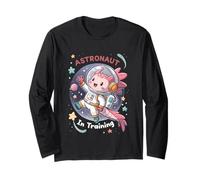Disfraz de Astronauta en Entrenamiento, Lindo Axolotl Galaxia Espacial para niños Manga Larga
