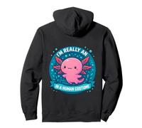 Disfraz de Axolote Animal Marino Cosplay Criatura Marina Sudadera con Capucha