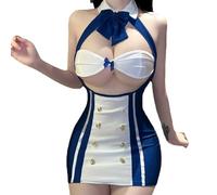 Disfraz de azafata para mujer, disfraz de azafata sexy, lencería sexy, cosplay, cosplay, disfraz de uniforme de aerolínea, juego de rol