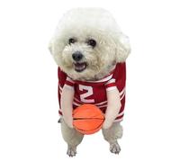 Disfraz de baloncesto para perro, disfraz de Halloween, disfraces divertidos para mascotas, disfraces divertidos para Halloween, Funny Sports-Themed Pet Outfit, Basketball Player Dog Dress-Up Clothes