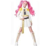 Disfraz de banda K-Pop para niños - Rumi Mira Zoey, Demon Hunter, juego completo para niñas, disfraz inspirado en anime para Halloween, carnaval y cosplay (blanco, XL: 140-150)