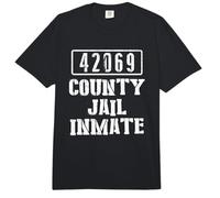 Disfraz de Bandido de Bandido de la cárcel del Condado 42069 Comfort Colors Adult Heavyweight T-Shirt