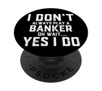 Disfraz de banquero Divertido Trabajo bancario Agradecimiento a los empleados banqueros PopSockets PopGrip Adhesivo