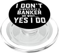 Disfraz de banquero Divertido Trabajo bancario Agradecimiento a los empleados banqueros PopSockets PopGrip para MagSafe