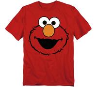 Disfraz de Barrio Sésamo de cara completa, unisex, colección de camisetas para adultos, Elmo, Small