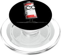 Disfraz de batería Enojada con Cara para Gente poderosa PopSockets PopGrip para MagSafe