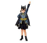 amscan Disfraz oficial de Warner Bros Batgirl de 2 a 12 años, Negro, amarillo y azul, 10-12 años