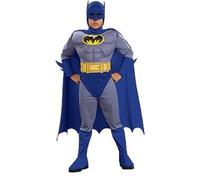 Disfraz De Batman Brave & Bold Con Pecho Musculoso Para Niños Grande