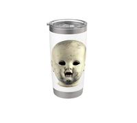 Disfraz de bebé de terror de Halloween espeluznante cabeza de muñeca de miedo Vaso térmico de acero inoxidable de doble pared