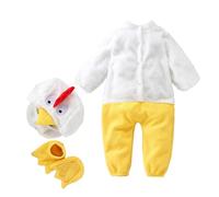 Disfraz de bebé genérico, manga larga, plush animal, 4 diferentes tallas fuzzy bodysuit set, lindo dibujos animados romper cosplay, adorable outfit with shoes, perfecto para vestir