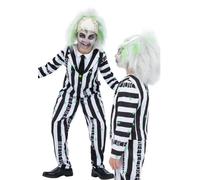 Disfraz De Beetlejuice Para Niños Halloween Licenciado Ropa Elegante