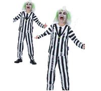 Disfraz De Beetlejuice Para Niños Halloween Licenciado Ropa Elegante