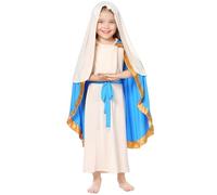 Disfraz de belén para niños, traje cristiano de Jesús para y niñas, vestido bíblico con accesorios completos, de iglesia, escuela, drama, Navidad, vacaciones, juego familiar, juego de