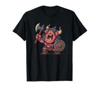 Disfraz de Berserker de Dibujos Animados para niños y niñas Vikingos Camiseta