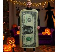 Disfraz De Billete | Disfraz Divertido De Dinero Para Halloween,Traje Para Hacer Dinero Unisex Para Fiestas Familiares Carnaval Escuela Comunidad Teatro Eventos